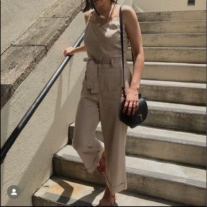 Club Monaco Linen Blend Jumpsuit
